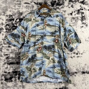 Campia Shirt Mens XXL Lighthouse Coastal Button Up‎ Casual Beach Vacation